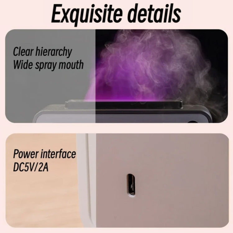 200ml Fireplace Flame Aromatherapy Air Humidifier USB Colorful Night Light Essential Oil Diffuser(White) by bashfashion