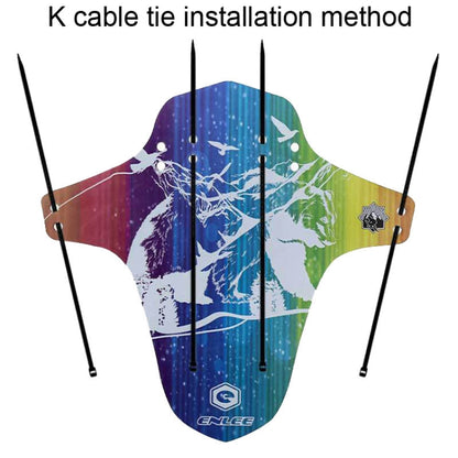 ENLEE E19001 Bicycle Front And Rear Universal Fenders Mountain Bike Mini Shield, Model: A Model by ENLEE
