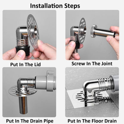 Elbow Type Washing Machine Floor Drain Joint Pipe Connector, Spec: A3 by bashfashion