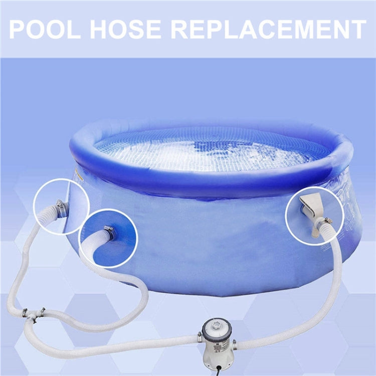 For Intex Swimming Pool Filter Pump Replacement 1 Hose 2 Clamps Blue by bashfashion