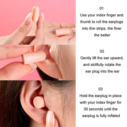 60pcs /Box Memory Foam Earplugs Student Dormitory Sleeping Noise Reduction Soundproof Earplugs(Mixed Colors) by bashfashion