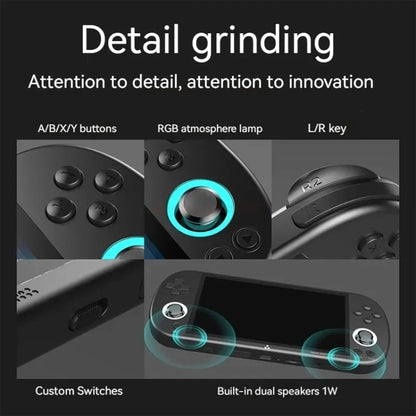 Trimui Smart Pro 4.96 Inch IPS Screen Handheld Game Console Open Source Linux System 256G(White) by Trimui