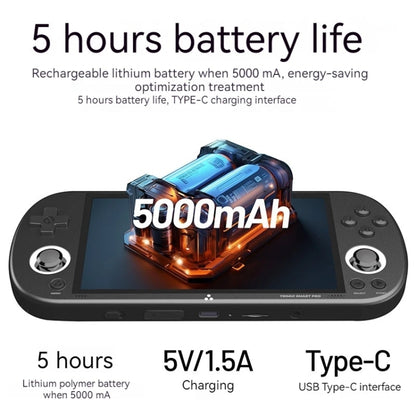 Trimui Smart Pro 4.96 Inch IPS Screen Handheld Game Console Open Source Linux System 64G(Grey) by Trimui