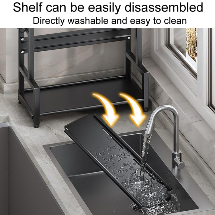 Three-Layer 50cm Kitchen Multifunctional Shelf Household Countertop Spice Storage Racks by bashfashion