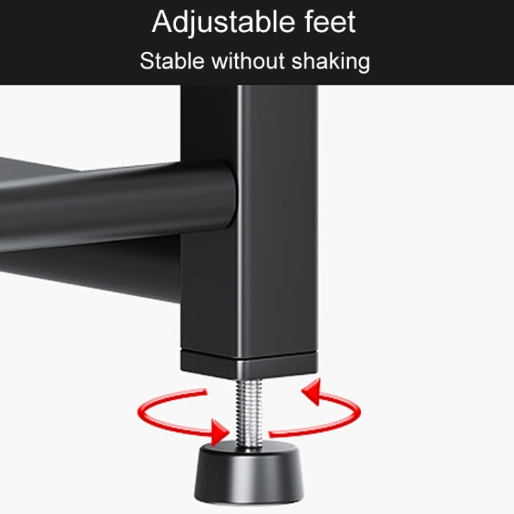 Three-Layer 50cm Kitchen Multifunctional Shelf Household Countertop Spice Storage Racks by bashfashion