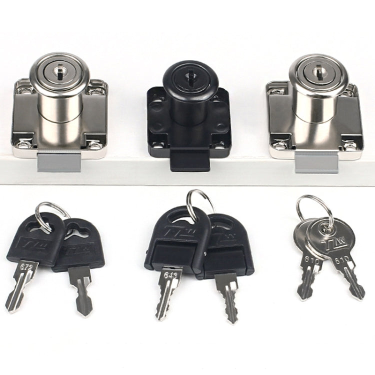 Drawer Lock Furniture Closet Door Office Filing Cabinet Lock, Model: 136-22(Black Folding Key) by bashfashion