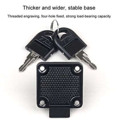 Drawer Lock Furniture Closet Door Office Filing Cabinet Lock, Model: 136-22(Black Folding Key) by bashfashion