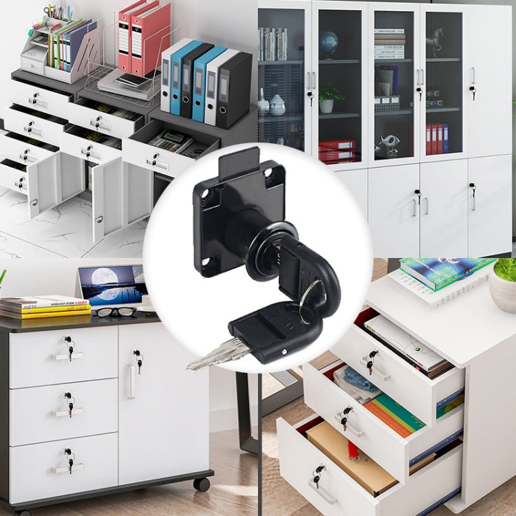 Drawer Lock Furniture Closet Door Office Filing Cabinet Lock, Model: 136-22(Black Folding Key) by bashfashion