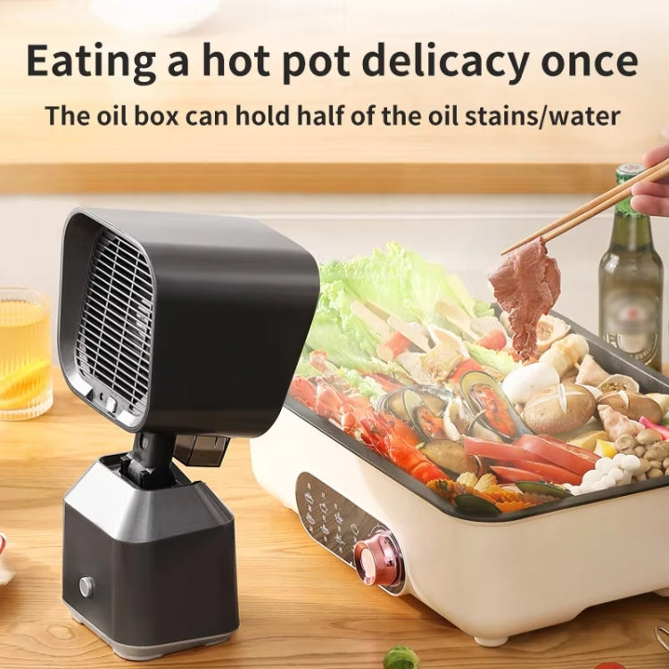Desktop Range Hood Barbecue Small Movable Liftable Extractor Hood 2 Wind Speeds Adjust US Plug by bashfashion