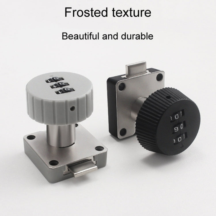 Home Cabinet Desk Drawer Combination Lock Lockers File Security Latches, Style: Gray Beveled by bashfashion