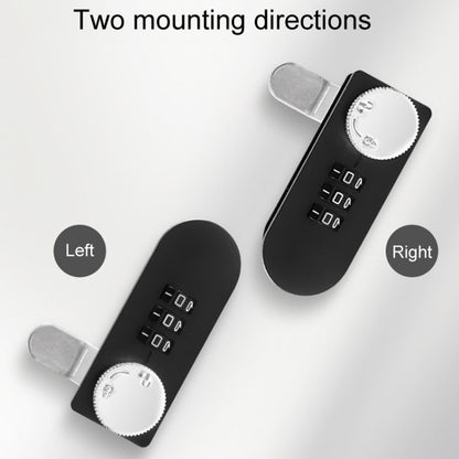 Home Drawer Locker Mechanical Dial And Quarter Turn Combination Lock, Style: Left Turn by bashfashion