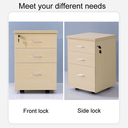 Home Office Desk Drawer Triple Connect File Cabinet Lock, Style: Front Black by bashfashion