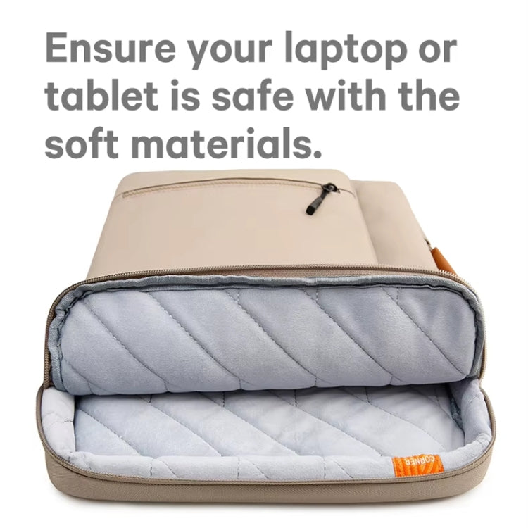 BANGE BG-6802 Laptop Bag Notebook Protective Case, Color: Khaki Small by BANGE