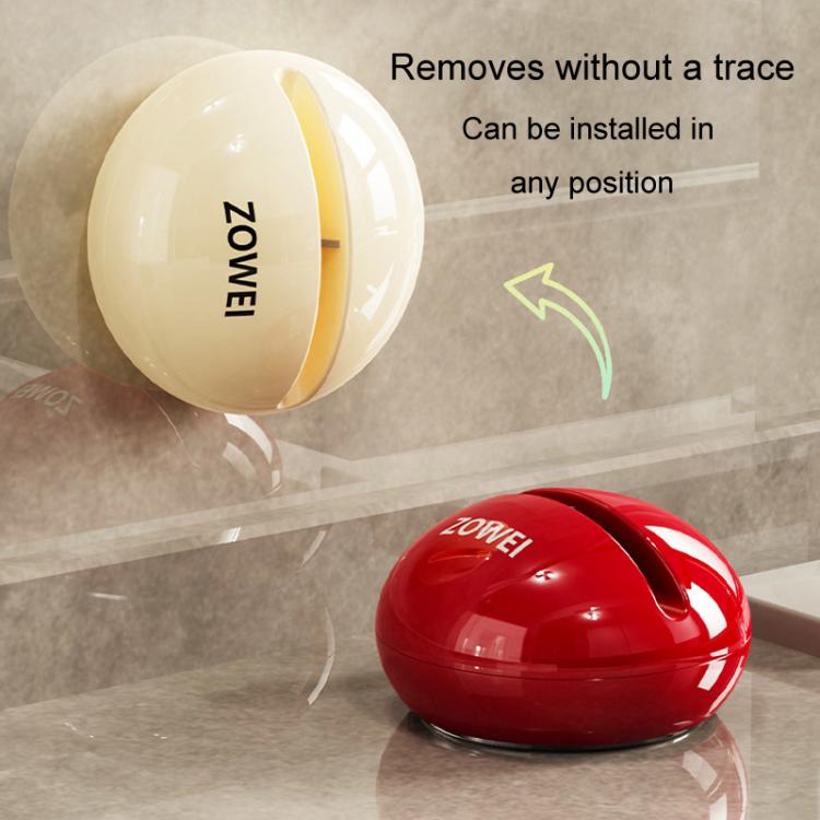 Suction Cup Knife Sharpener Kitchen Household Mini Sharpening Tool Tungsten Steel Quick Sharpening Tool(Red) by bashfashion