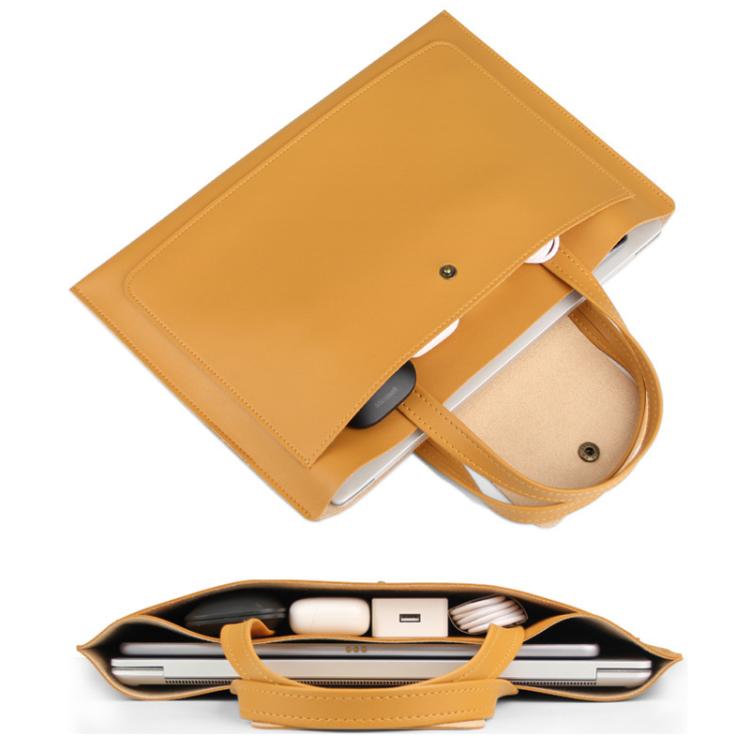 Laptop Computer Handbag For Ipad Macbook Lenovo Huawei Computer Inner Bag Briefcase, Spec: 13/14 inch(Black) by bashfashion