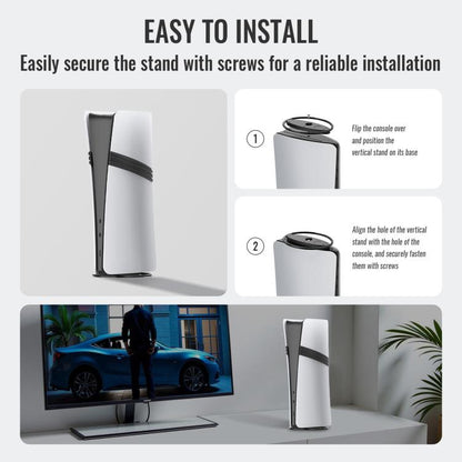 For PS5 / PS5 Slim / PS5 Pro Game Console Desktop Vertical Stand Non-Slip Base(Blue) by bashfashion