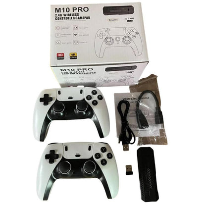 M10 Pro 4K TV Game Player 3D HD Retro Video Game Console 256G With Charged Controller by bashfashion