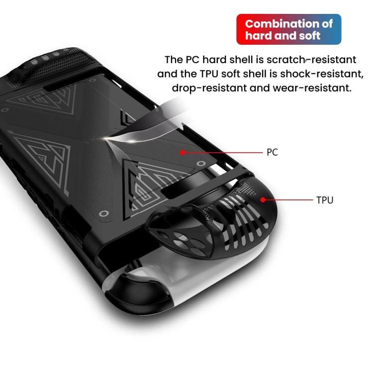 For Nintendo Switch 2 PC + TPU Split Cover With Panel Set Protective Shell(Black) by bashfashion