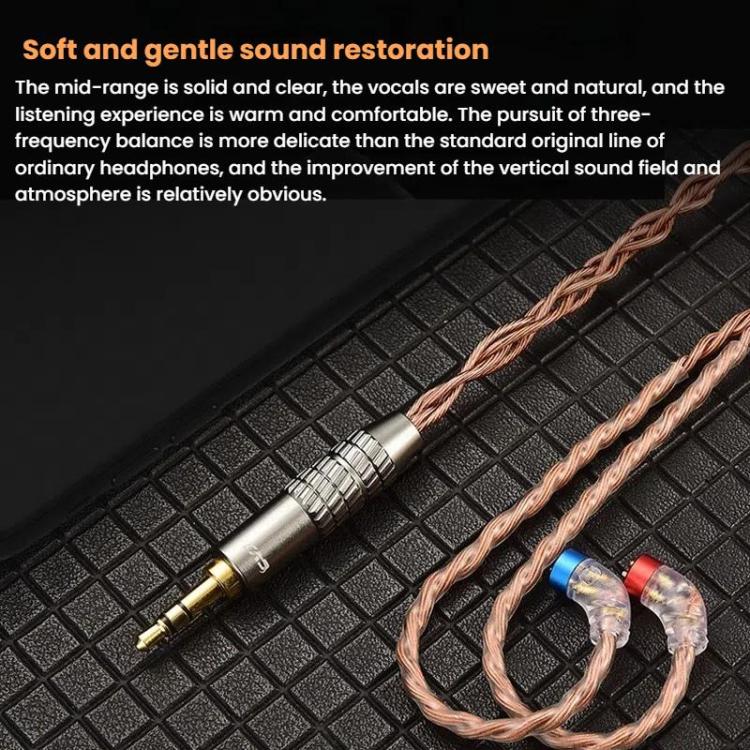 CVJ VS400 Interchangeable Audio Plug Oxygen-Free Copper Headphone Upgrade Cable, Style: Type-C MMCX by CVJ