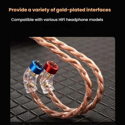 CVJ VS400 Interchangeable Audio Plug Oxygen-Free Copper Headphone Upgrade Cable, Style: 4.4mm S Pin by CVJ