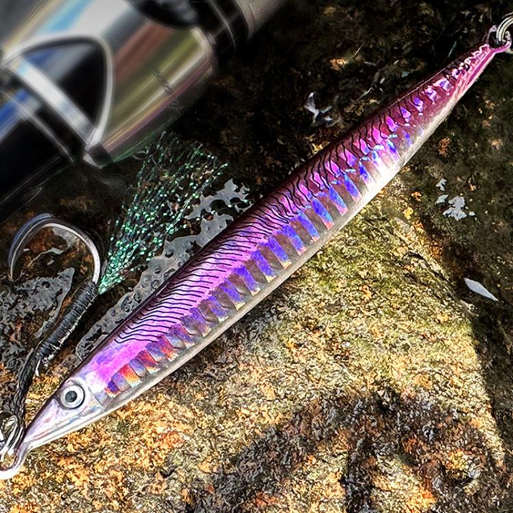 17G PROBEROS LF151 Long-Distance Casting Sinking Lure 3D Fast-Draw Sea Fishing Mackerel Hook(C) by PROBEROS