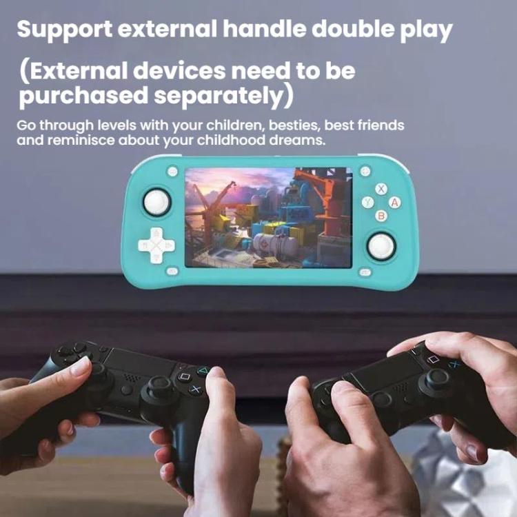 XF43 Retro Handheld Game Console Open Source 4.3 Inch Large Screen Gaming Video Players Console 128G(White) by bashfashion