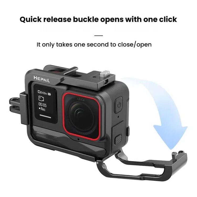 For Insta360 Ace Pro HEPAIL AC-26 Metal Rabbit Cage Camera Frame Accessories by HEPAIL